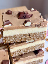 Kinder & white Chocolate flapjack