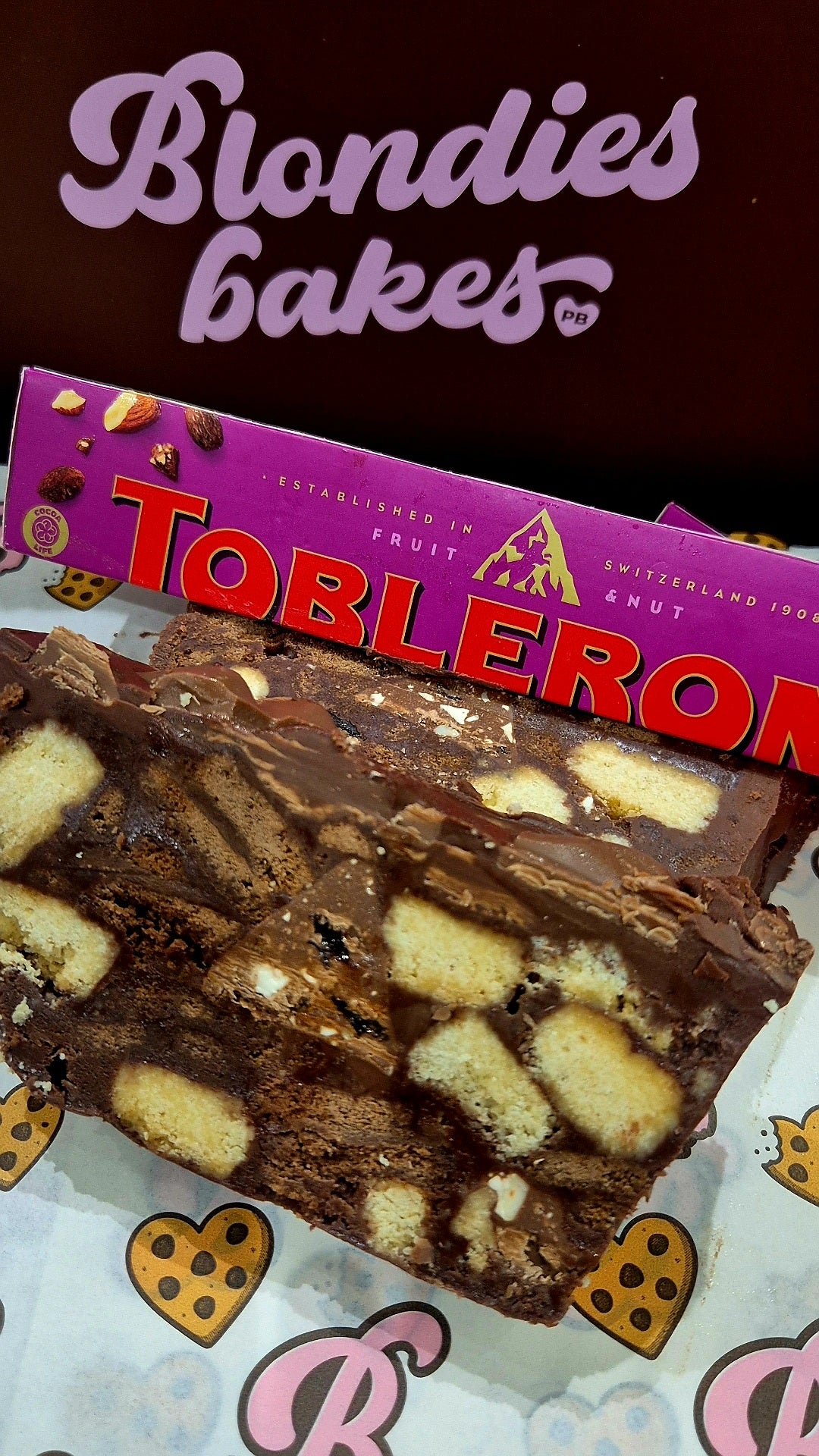 Toblerone Fruit & Nut & Galaxy Tiffin Slice