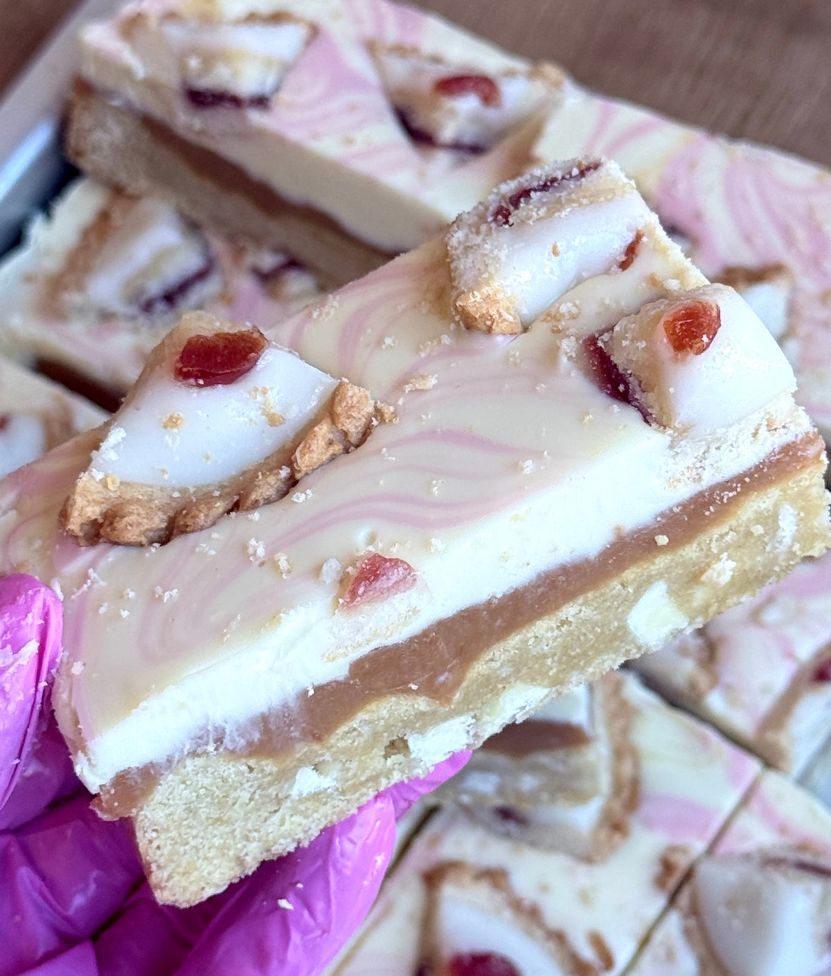 Cherry Bakewell cookie millionaire