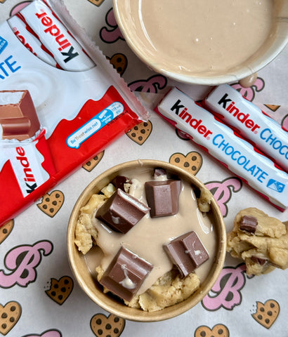 Kinder Bar cookie Dough Pot
