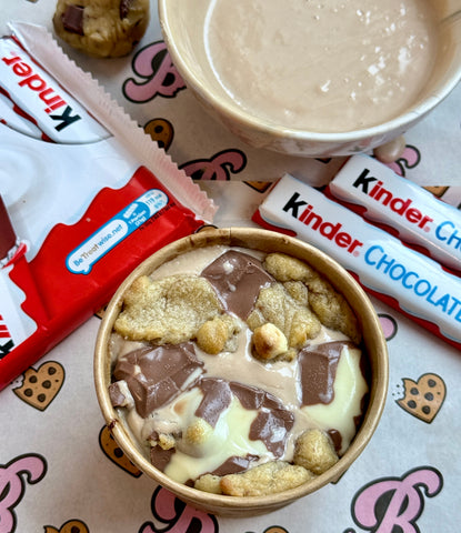 Kinder Bar cookie Dough Pot