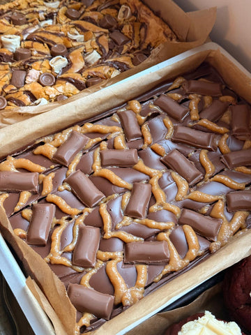 Galaxy Caramel cookie Millionaire slice