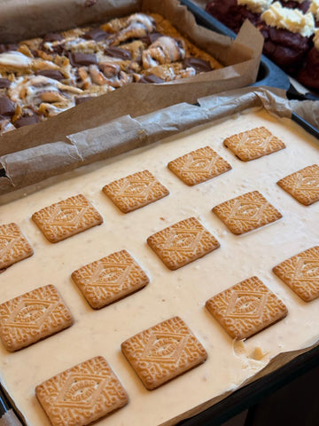Custard Cream Millionaire Cookie featuring that famous spread